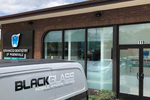 Dentist Office Commercial Tint Installation