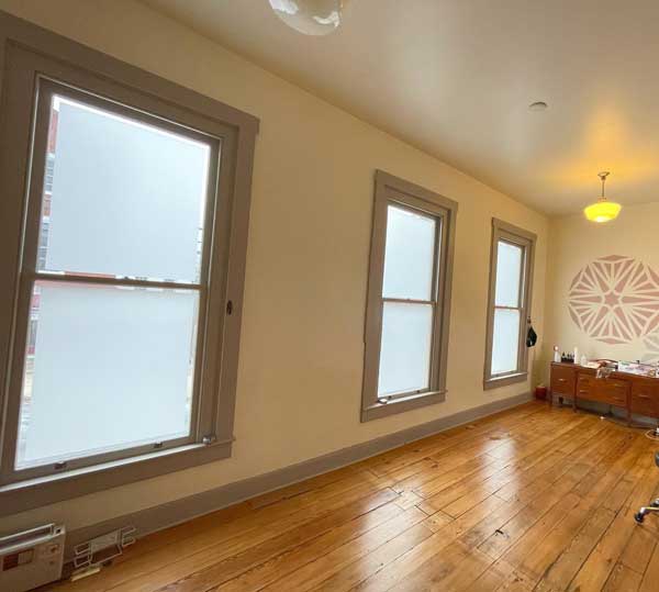 Yoga Studio Window Privacy Tint